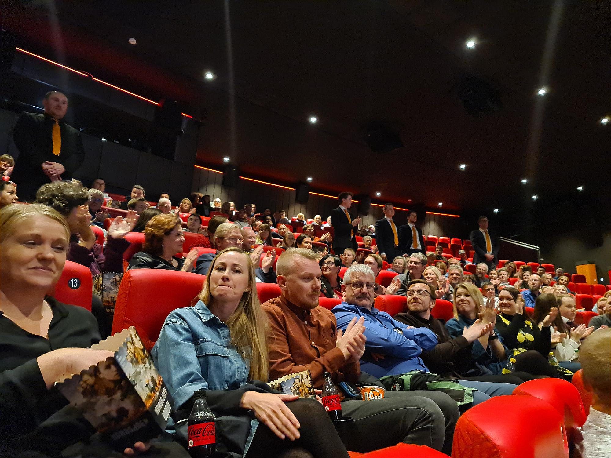 Kinosalen på førpremiere til Nordsjøen